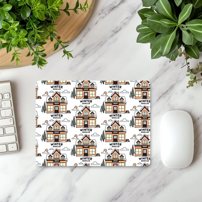 Winter Book Club Mouse Pad | Winter Mouse Pad
