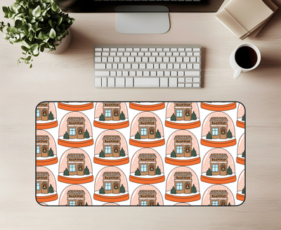 Cozy Bookshop Desk Mat| Book Lover Desk Mat