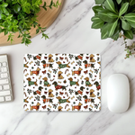 Cozy Christmas Pups Mouse Pad | Christmas Mouse Pad