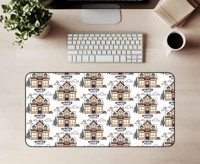 Winter Book club Desk Mat | Winter Desk Mat