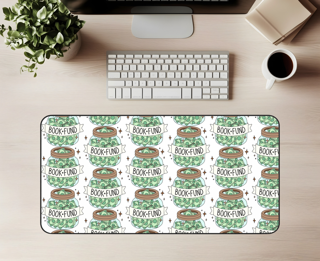 Book Fund Desk Mat | Book Lover Desk Mat
