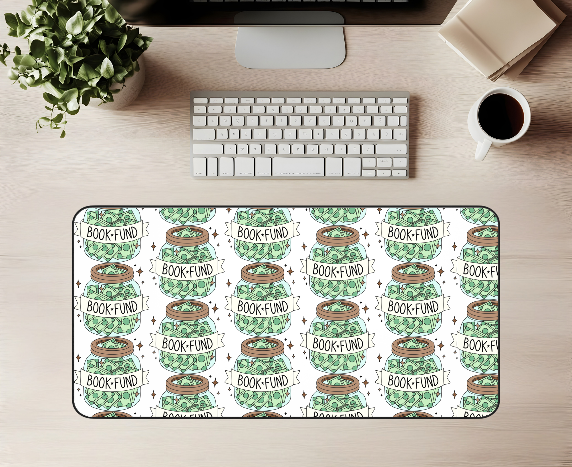 Book Fund Desk Mat | Book Lover Desk Mat
