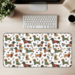 Cozy Christmas Pups Desk Mat | Christmas Desk Mat