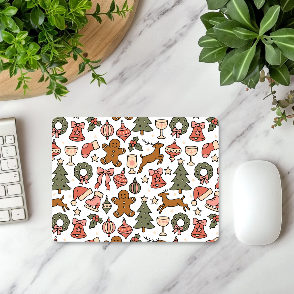 Merry & Bright Mouse Pad | Christmas Mouse Pad