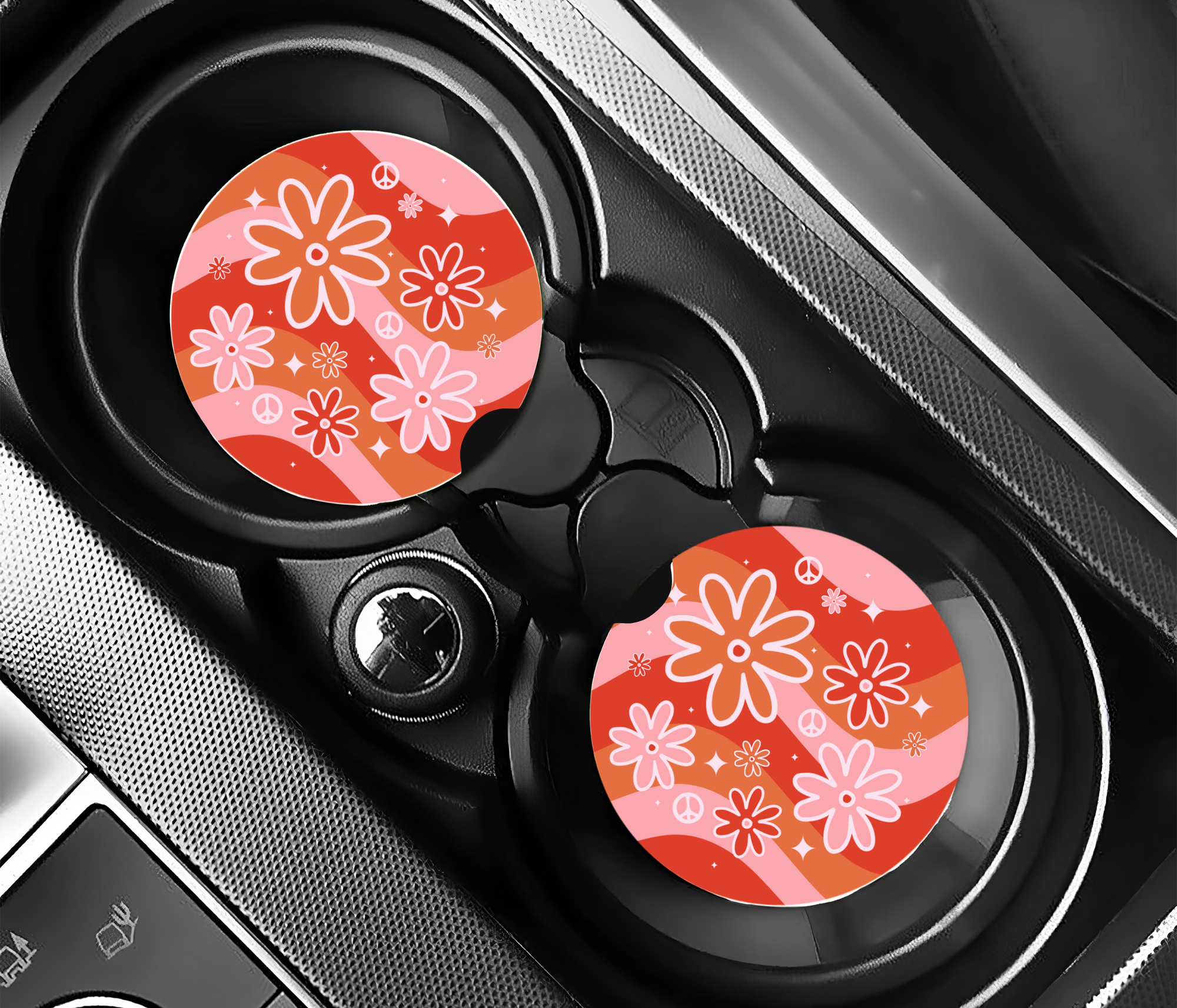 Retro Groovy - Car Coaster