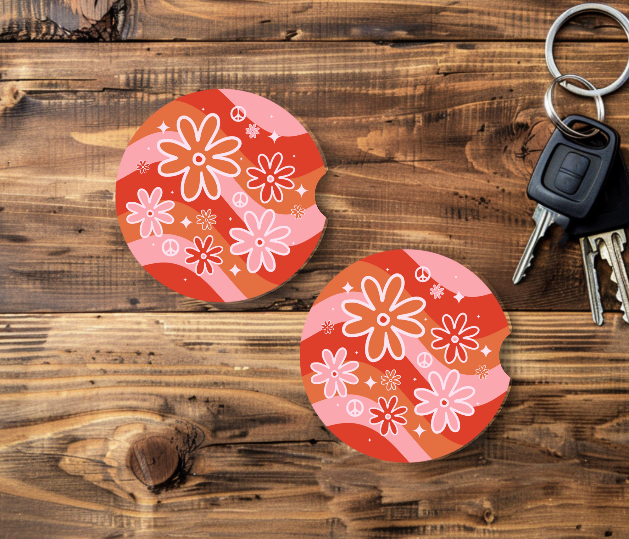 Retro Groovy - Car Coaster